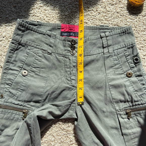 Marc Cain Moto Style Pants Cargo Zip Pockets - Picture 3 of 5